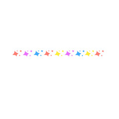 colorful star border decoration