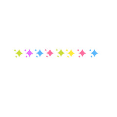 colorful star border decoration