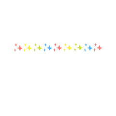 colorful star border decoration