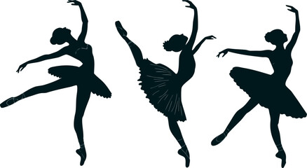 ballet dancers silhouettes