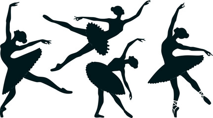ballet dancers silhouettes