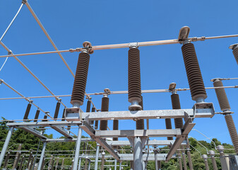 Industrial switches of the hydroelectric power plant for the production of electricity from renewable sources