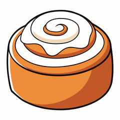 Cinnamon Roll: A Delicious Pastry Illustration