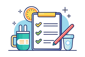 morning routine icon toothbrush sunrise