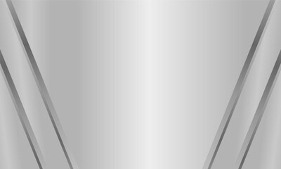 Aesthetic metallic background with clean silver lines and modern gradient design