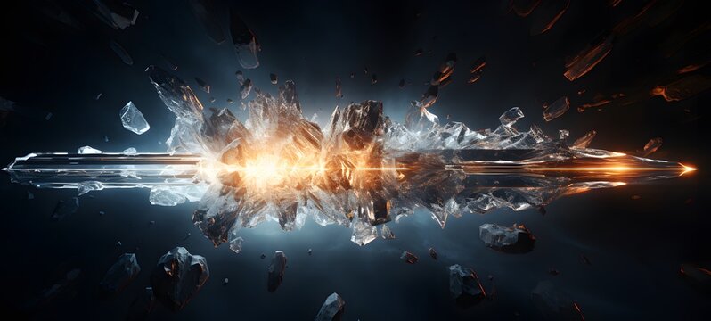 ice bullet Wireframe,creative commons attribution,, Generative AI