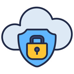Cloud Security Icon