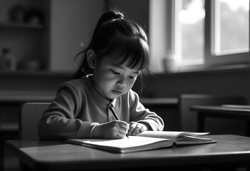 portrait of a little girl a study