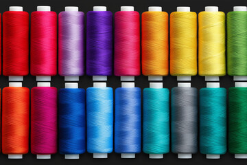 colorful sewing threads for embroidery and stitching | vibrant spools of thread for tailoring, crafts, and fabric work