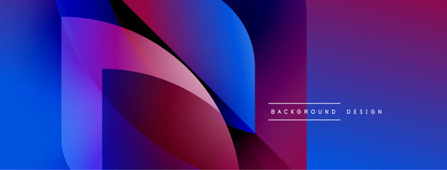 Abstract gradient design. Vivid purple, blue, magenta hues blend smoothly. Modern aesthetic, suitable for digital backgrounds.