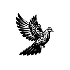 Obraz premium Flying dove logo