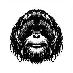 Fototapeta premium black and white sketch of a lion