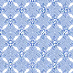 seamless pattern with blue flowers