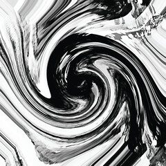 Spiral black and white grungy abstract background. Vector illustration
