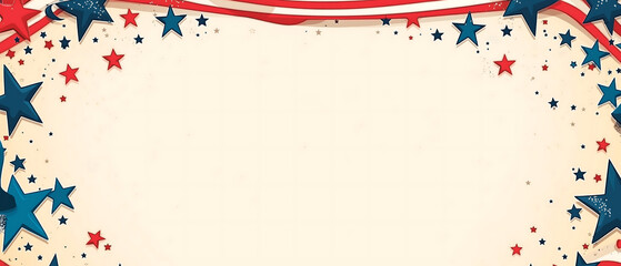 veterans day banner ample space for text 