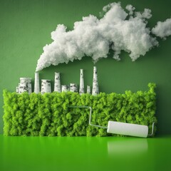 Factory pollution, green solution