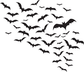 Naklejka premium Black and white vector illustration of flying birds with an abstract background