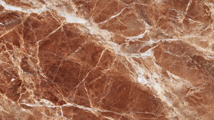 This detailed view highlights a luxurious brown marble surface with light and dark veins, perfect for elegant architectural designs. Its unique texture enhances interior aesthetics.