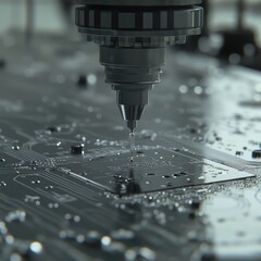 Precision drilling of circuit board