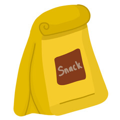 Illustration of a packet of snacks
