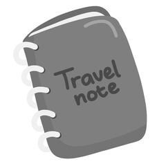 Illustration of a travel silver book