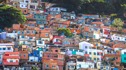 favelas poor areas in the city of Rio de Janeiro