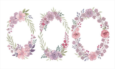 pink flower frame