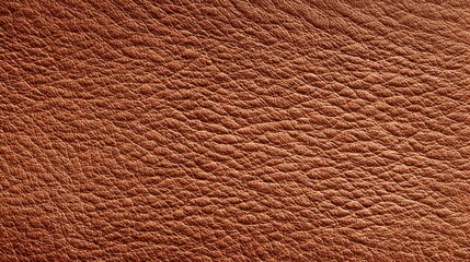 The rich texture of brown leather displays natural imperfections and grains, reflecting the craftsmanship involved in leather production for various applications.