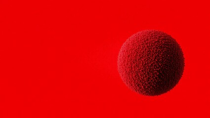 Glowing green orb in darkness