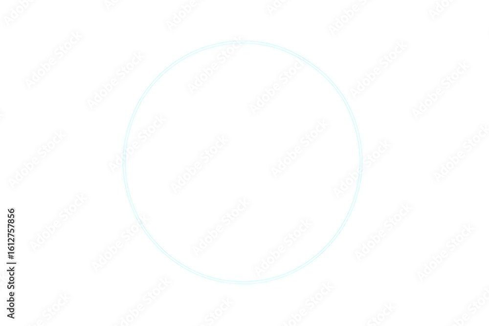 Poster modern glowing neon circle providing minimalist design accent, highlighting key visual elements with