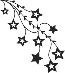 Colorful seamless vector pattern with stars for holiday celebration design