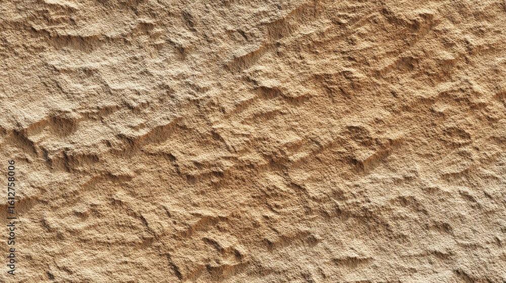 Poster a close-up view of a weathered sandstone surface reveals intricate natural patterns and textures in 