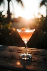 Tropical Orange Sunset Cocktail