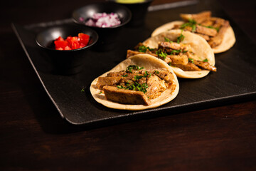 Mexican Street Tacos with Traditional Salsas