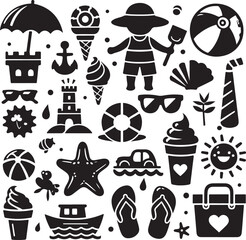 Travel and landmarks icon set vector illustration with holiday design collection