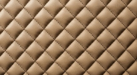 Fototapeta premium Textured Fabric with Diamond Pattern Stitching