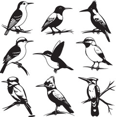 Fototapeta premium Abstract geometric silhouette of a phoenix bird isolated on transparent background