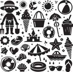 Travel and landmarks icon set vector illustration with holiday design collection