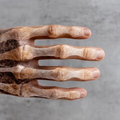 Realistic Human Hand Displaying Anatomy and Structure Details