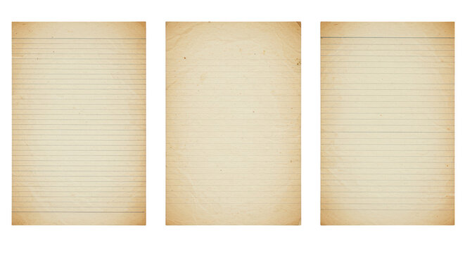 Vintage Papers: An intimate collection of aged paper with delicate lines and an antique aesthetic, exuding a sense of history, ready for your messages and memories.