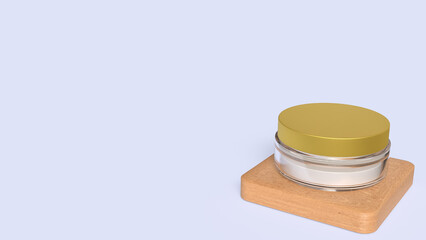 The Cream beautiful product for Advertising or Background concept 3d Rendering.