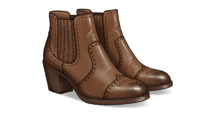 Cartoon Shoes Illustration – Isolated
