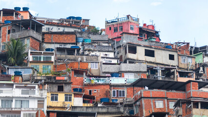 favelas poor areas in the city of Rio de Janeiro