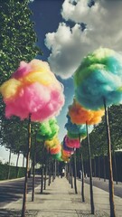 rainbow over the river, rain bow in the city