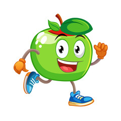 funny cartoon apple