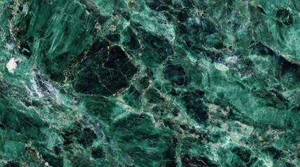 Fototapeta premium This surface highlights deep green hues and white veining, creating a striking visual. The polished texture enhances the natural beauty, ideal for interior applications.