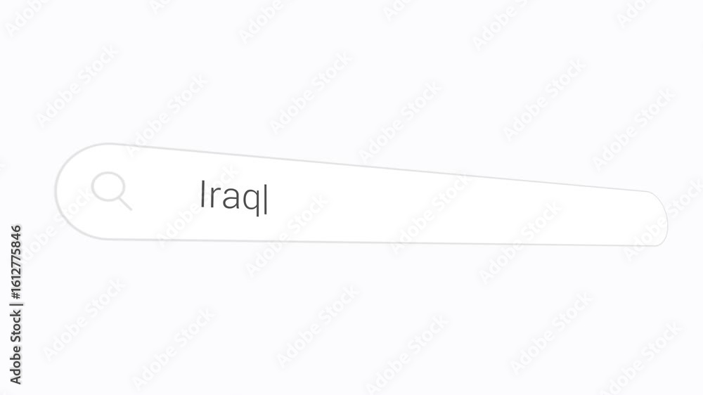 Poster typing iraq in search bar - computer browsing