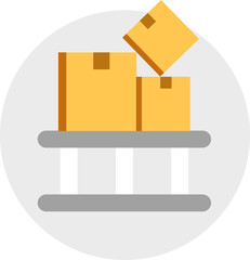 Obraz premium Illustrative Delivery Service Icon Element