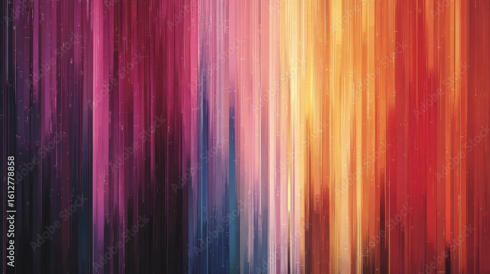 Poster features a unique digital environment characterized by fragmented pixel patterns, distorted vhs line