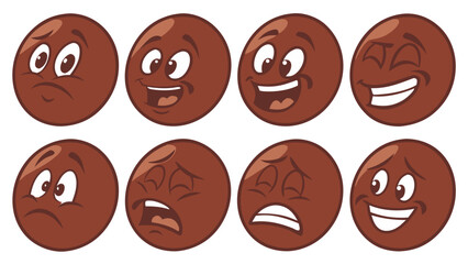 Emoji big set. Vector